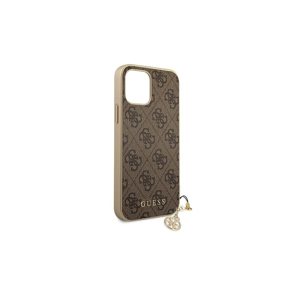 Hurtownia GSM - Etui Guess GUHCP12MGF4GBR Apple iPhone 12/12 Pro brązowy/brown hardcase 4G Charms Collection - GUE685BR - {ean13} - Hurt