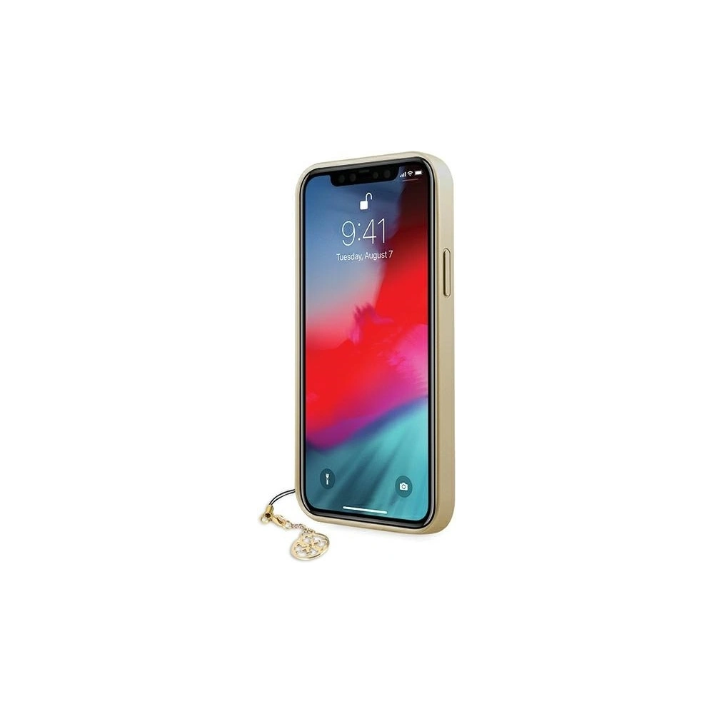 Wholesale Guess GUHCP12MGF4GGR Apple iPhone 12/12 Pro grey hardcase 4G Charms Collection - GUE686GRY - {ean13} - Hurt