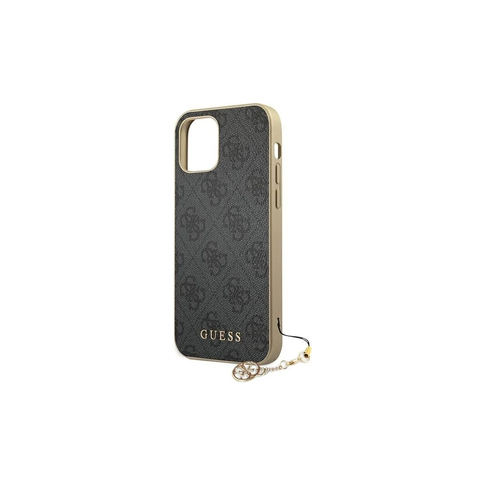 Wholesale Guess GUHCP12MGF4GGR Apple iPhone 12/12 Pro grey hardcase 4G Charms Collection - GUE686GRY - {ean13} - Hurt