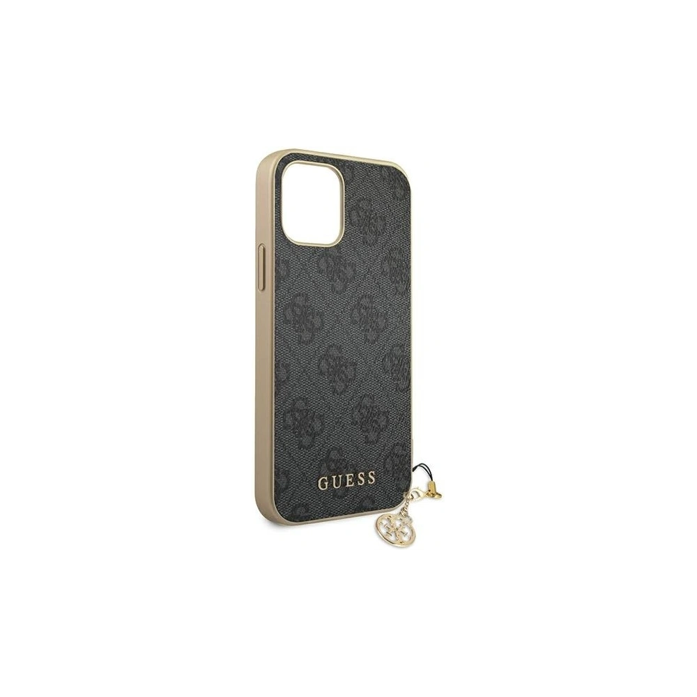 Hurtownia GSM - Etui Guess GUHCP12MGF4GGR Apple iPhone 12/12 Pro szary/grey hardcase 4G Charms Collection - GUE686GRY - {ean13} - Hurt