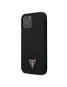 Guess GUHCP12MLSTMBK Apple iPhone 12/12 Pro black hardcase Silicone Triangle Logo