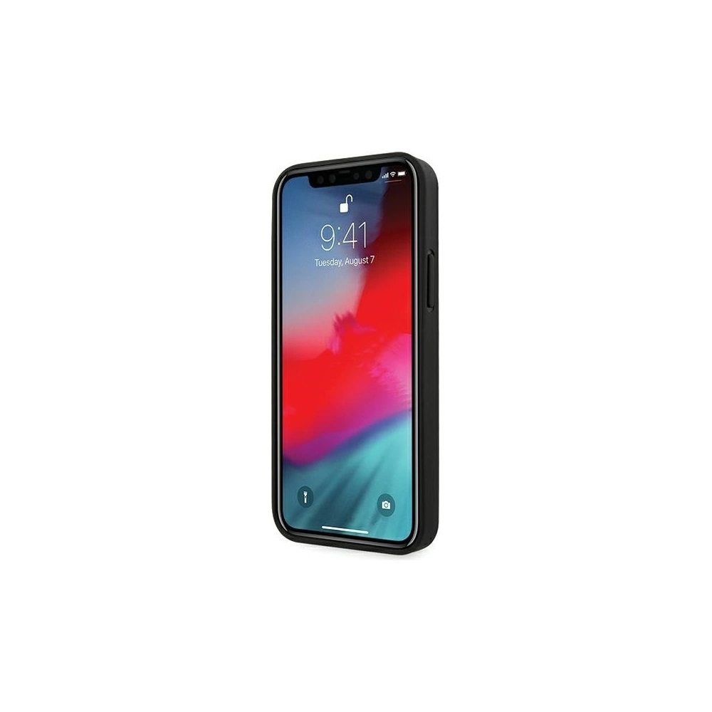 Wholesale Guess GUHCP12MPU4GHBK Apple iPhone 12/12 Pro grey hardcase 4G Triangle Collection - GUE691GRY - {ean13} - Hurt