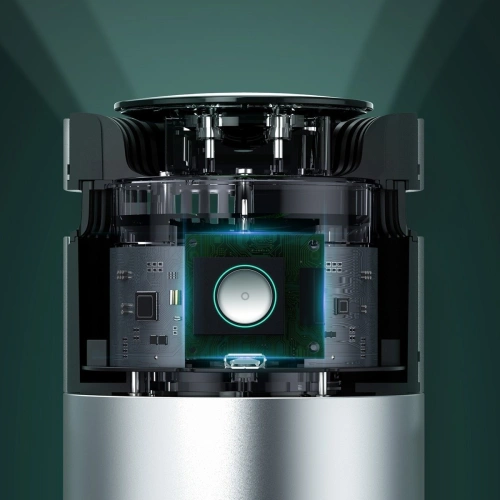 Samochodowy oczyszczacz powietrza Baseus, ze wskaźnikiem formaldehydu (srebrny)