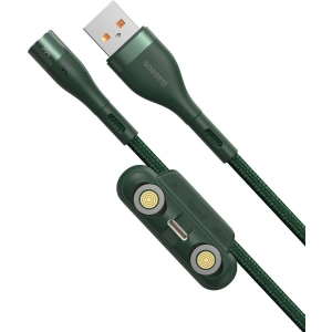 Hurtownia GSM - Kabel USB Baseus Fast 4w1 USB do USB-C / Lightning / Micro 3A 1m (zielony) - BSU1814GRN - {ean13} - Hurt