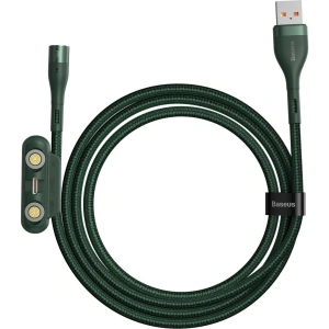 Hurtownia GSM - Kabel USB Baseus Fast 4w1 USB do USB-C / Lightning / Micro 3A 1m (zielony) - BSU1814GRN - {ean13} - Hurt