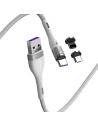 Kabel USB Baseus Fast 4w1 USB do USB-C / Lightning / Micro 5A 1m (biały)