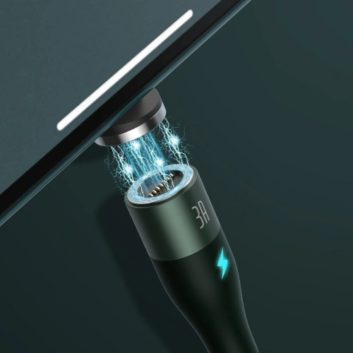 Kabel USB Baseus Fast 4w1 USB do USB-C / Lightning / Micro 5A 1m (zielony)