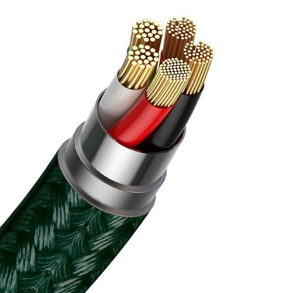 Hurtownia GSM - Kabel magnetyczny USB - Lightning Baseus Zinc 2.4A 1m (zielony) - BSU1817GRN - {ean13} - Hurt