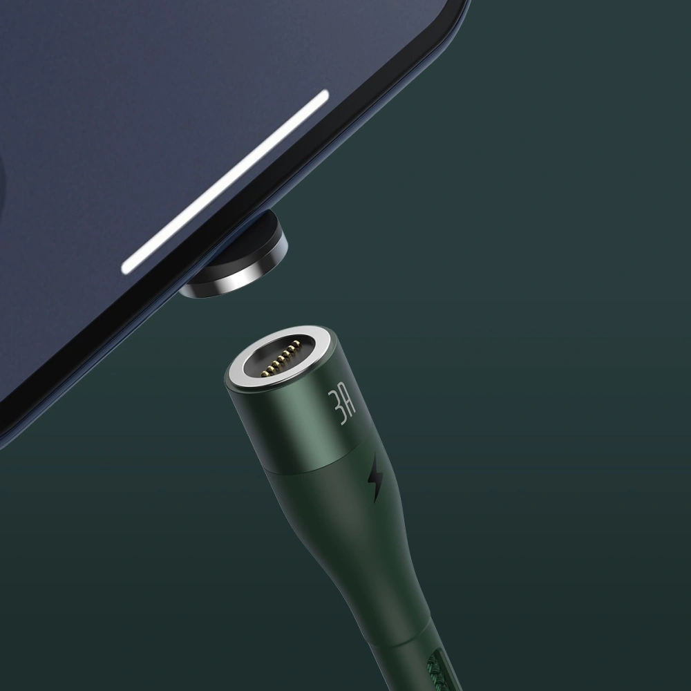 Wholesale USB magnetic cable - Lightning Baseus Zinc 2.4A 1m (green) - BSU1817GRN - {ean13} - Hurt