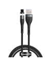 Hurtownia GSM - Kabel magnetyczny USB - Lightning Baseus Zinc 2.4A 1m (szaro-czarny) - BSU1818GRYBLK - {ean13} - Hurt