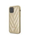 Etui Guess GUHCP12MPUVQTMLBE Apple iPhone 12/12 Pro złoty/gold hardcase V-Quilted Collection