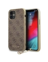 Etui Guess GUHCP12SGF4GBR Apple iPhone 12 mini brązowy/brown hardcase 4G Charms Collection