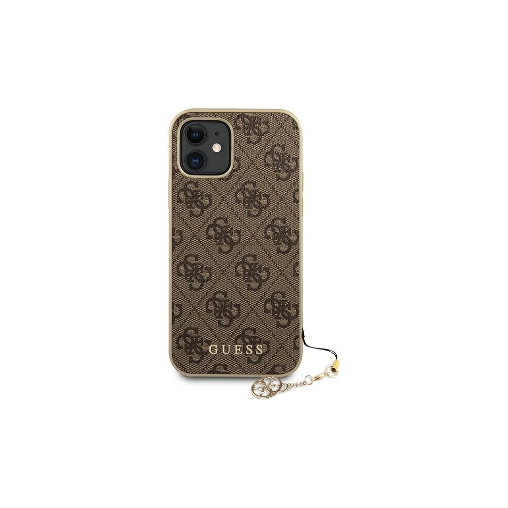 Hurtownia GSM - Etui Guess GUHCP12SGF4GBR Apple iPhone 12 mini brązowy/brown hardcase 4G Charms Collection - GUE698BR - {ean13} - Hurt