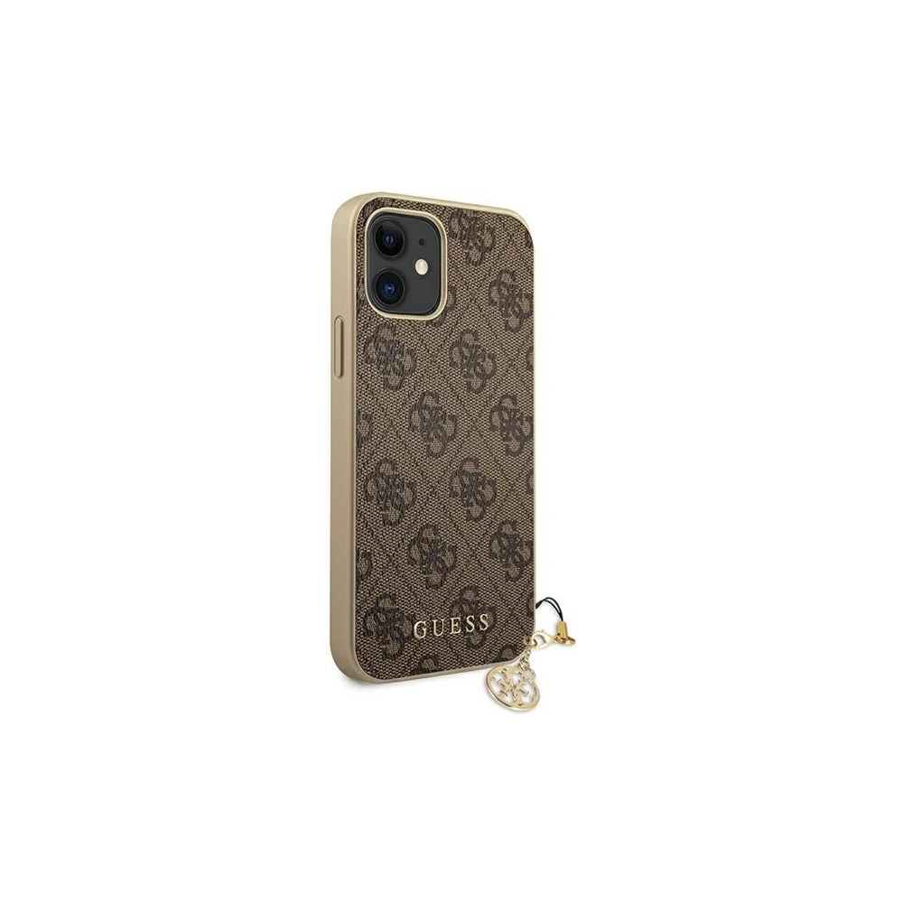 Hurtownia GSM - Etui Guess GUHCP12SGF4GBR Apple iPhone 12 mini brązowy/brown hardcase 4G Charms Collection - GUE698BR - {ean13} - Hurt