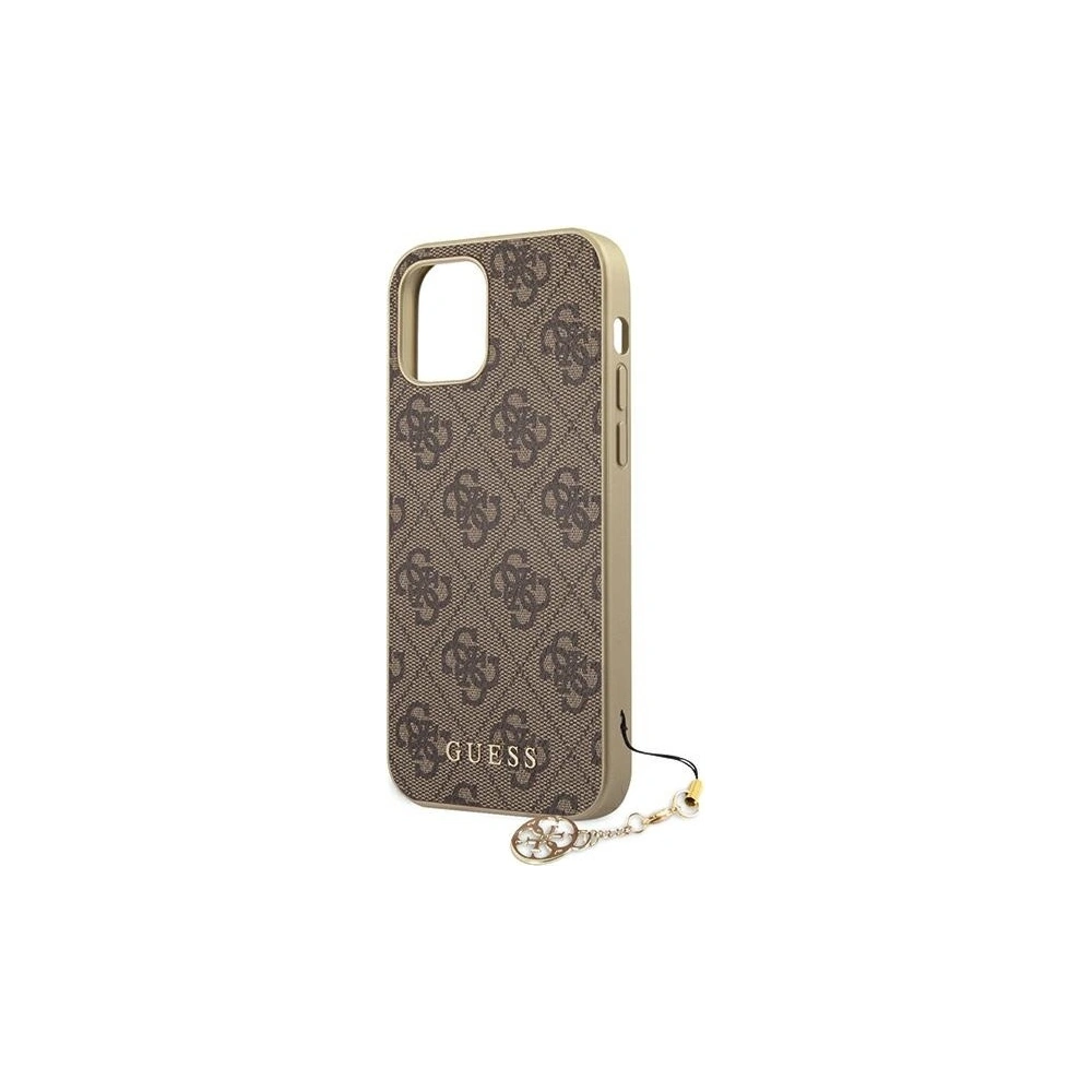 Hurtownia GSM - Etui Guess GUHCP12SGF4GBR Apple iPhone 12 mini brązowy/brown hardcase 4G Charms Collection - GUE698BR - {ean13} - Hurt