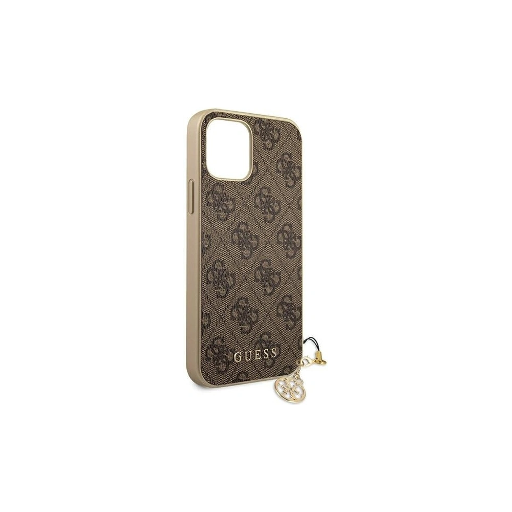 Hurtownia GSM - Etui Guess GUHCP12SGF4GBR Apple iPhone 12 mini brązowy/brown hardcase 4G Charms Collection - GUE698BR - {ean13} - Hurt