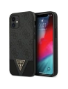 Etui Guess GUHCP12SPU4GHBK Apple iPhone 12 mini grau/grey hardcase 4G Triangle Collection