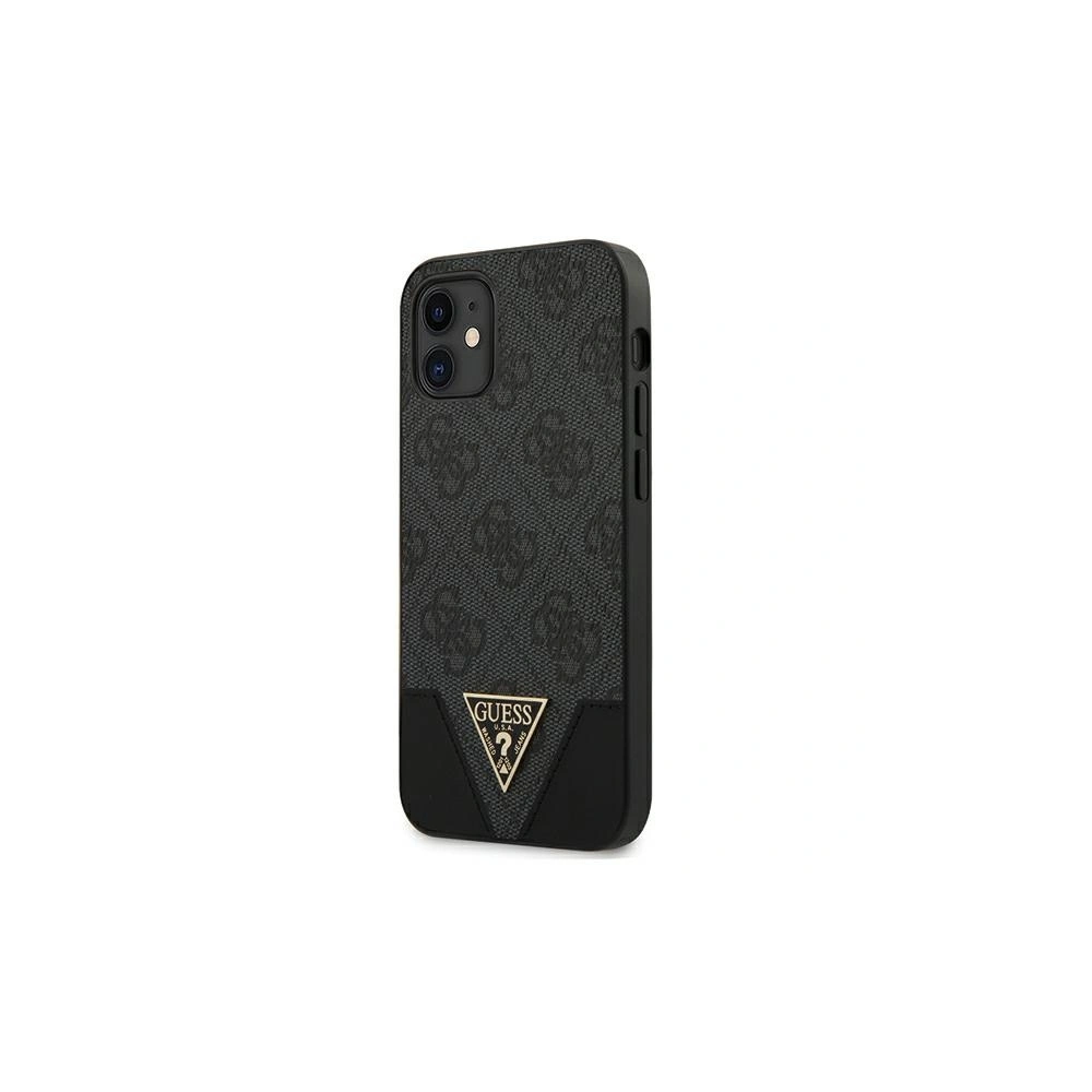 Hurtownia GSM - Etui Guess GUHCP12SPU4GHBK Apple iPhone 12 mini grau/grey hardcase 4G Triangle Collection - GUE703GRY - {ean13} - Hurt