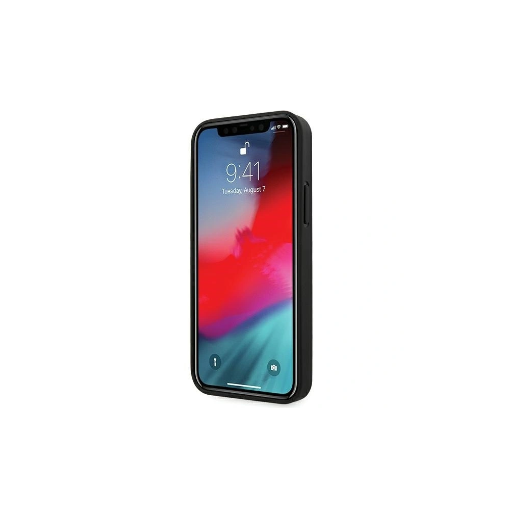 Hurtownia GSM - Etui Guess GUHCP12SPUILGBK Apple iPhone 12 mini schwarz/black hardcase Iridescent Love Script Gold Logo - GUE705BLK - {ean13} - Hurt