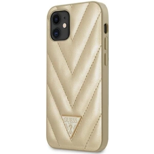 Hurtownia GSM - Etui Guess GUHCP12SPUVQTMLBE Apple iPhone 12 mini gold/hartcase V-Quilted Collection - GUE707GLD - {ean13} - Hurt