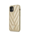 Etui Guess GUHCP12SPUVQTMLBE Apple iPhone 12 mini gold/hartcase V-Quilted Collection