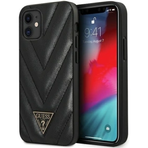 Hurtownia GSM - Etui Guess GUHCP12SPUVQTMLBK Apple iPhone 12 mini schwarz/black hardcase V-Quilted Collection - GUE708BLK - {ean13} - Hurt