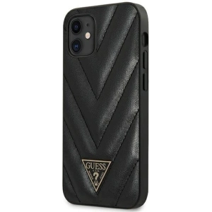 Hurtownia GSM - Etui Guess GUHCP12SPUVQTMLBK Apple iPhone 12 mini schwarz/black hardcase V-Quilted Collection - GUE708BLK - {ean13} - Hurt