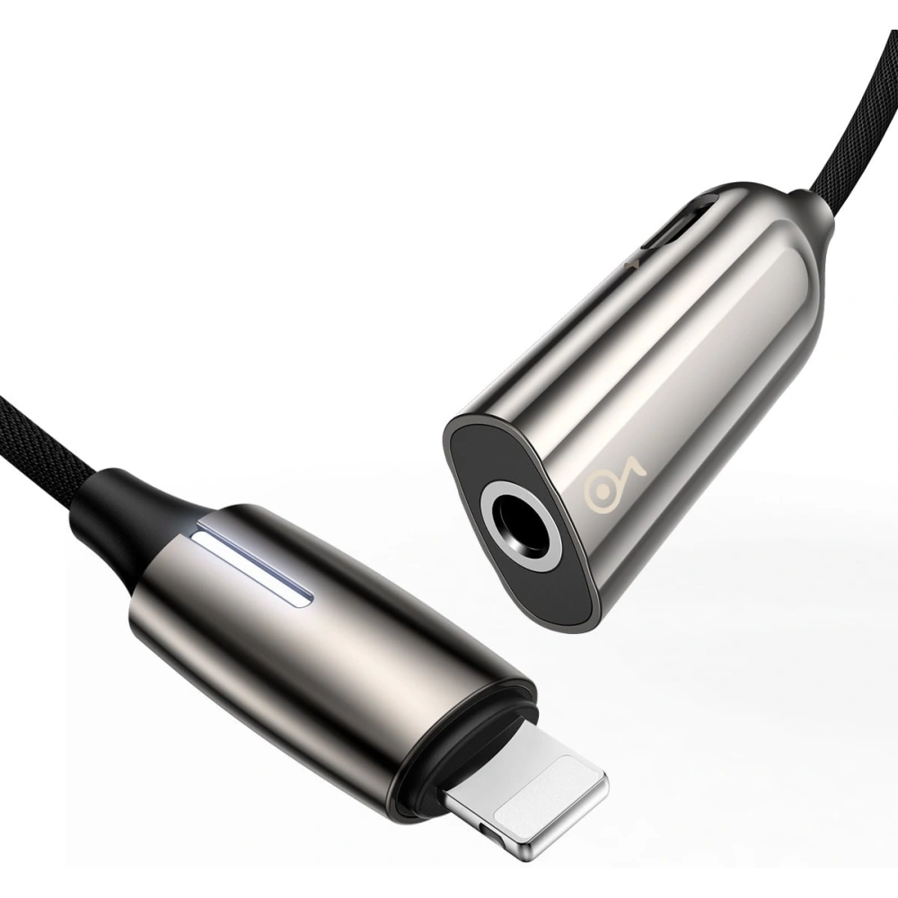 Hurtownia GSM - Adapter Audio Baseus L56 Lightning do Jack 3.5mm i Lightning (srebrny) - BSU1823SLV - {ean13} - Hurt