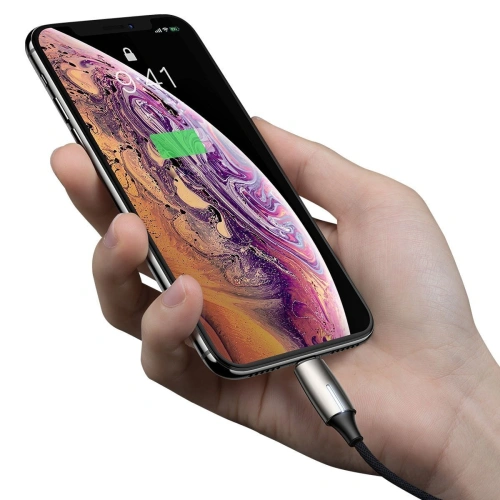 Adapter Audio Baseus L56 Lightning do Jack 3.5mm i Lightning (srebrny)