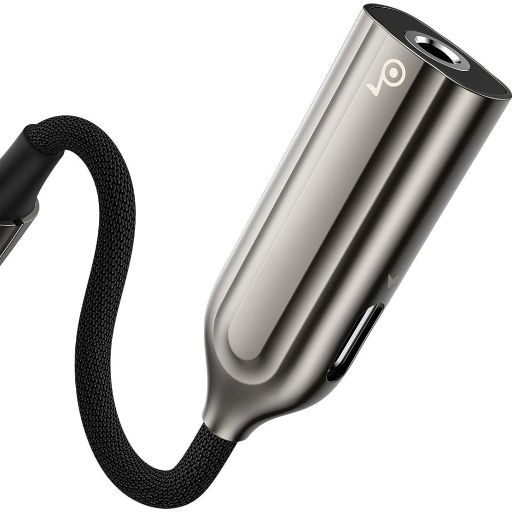Hurtownia GSM - Adapter Audio Baseus L56 Lightning do Jack 3.5mm i Lightning (srebrny) - BSU1823SLV - {ean13} - Hurt