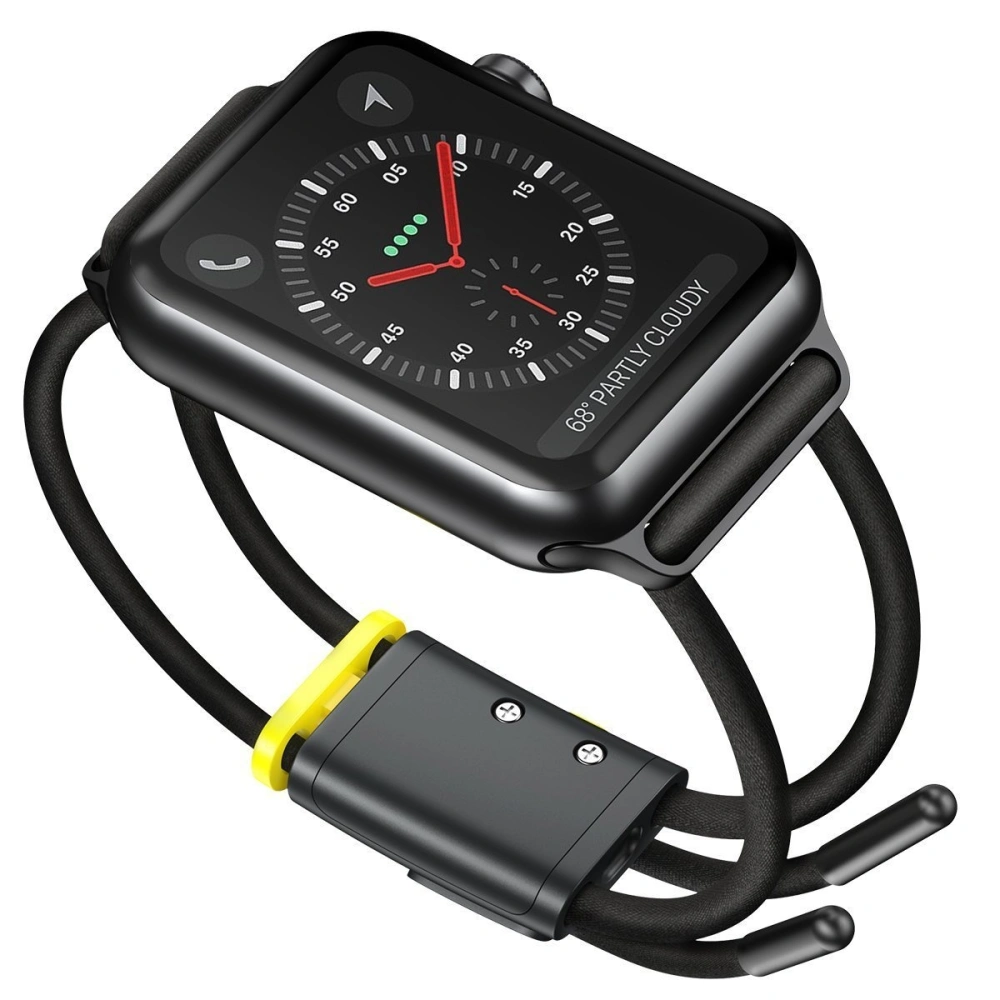 Belt Baseus Lets Go Apple Watch 4/5/6/7/SE/8/9/Ultra 44/45/49mm (gray-yellow)