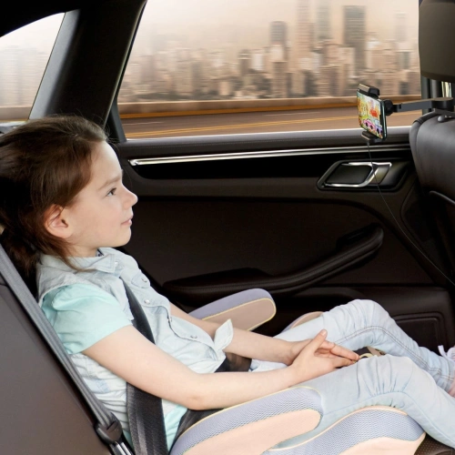 Uchwyt na zagłówek samochodowy do telefonu Baseus Energy z ładowarką (Czarny)