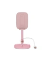 Baseus Literary Youth Desktop Bracket (Telescopic with Wireless Charging) Rose gold