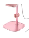 Wholesale Baseus Literary Youth Desktop Bracket (Telescopic with Wireless Charging) Rose gold - BSU1828PNK - {ean13} - Hurt