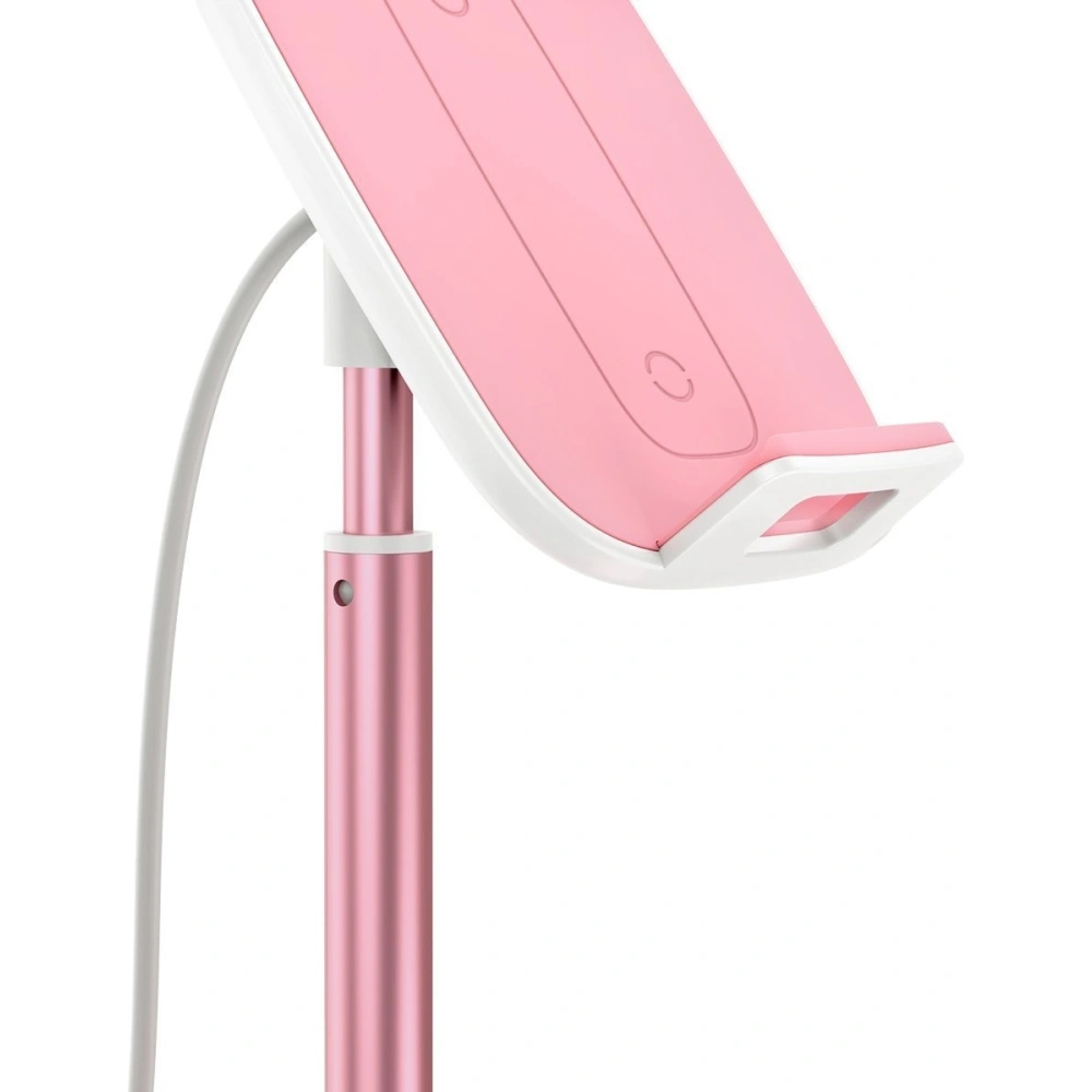 Wholesale Baseus Literary Youth Desktop Bracket (Telescopic with Wireless Charging) Rose gold - BSU1828PNK - {ean13} - Hurt