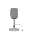 Teleskopständer Baseus mit kabellosem Ladegerät für Telefon/Tablet (silber)