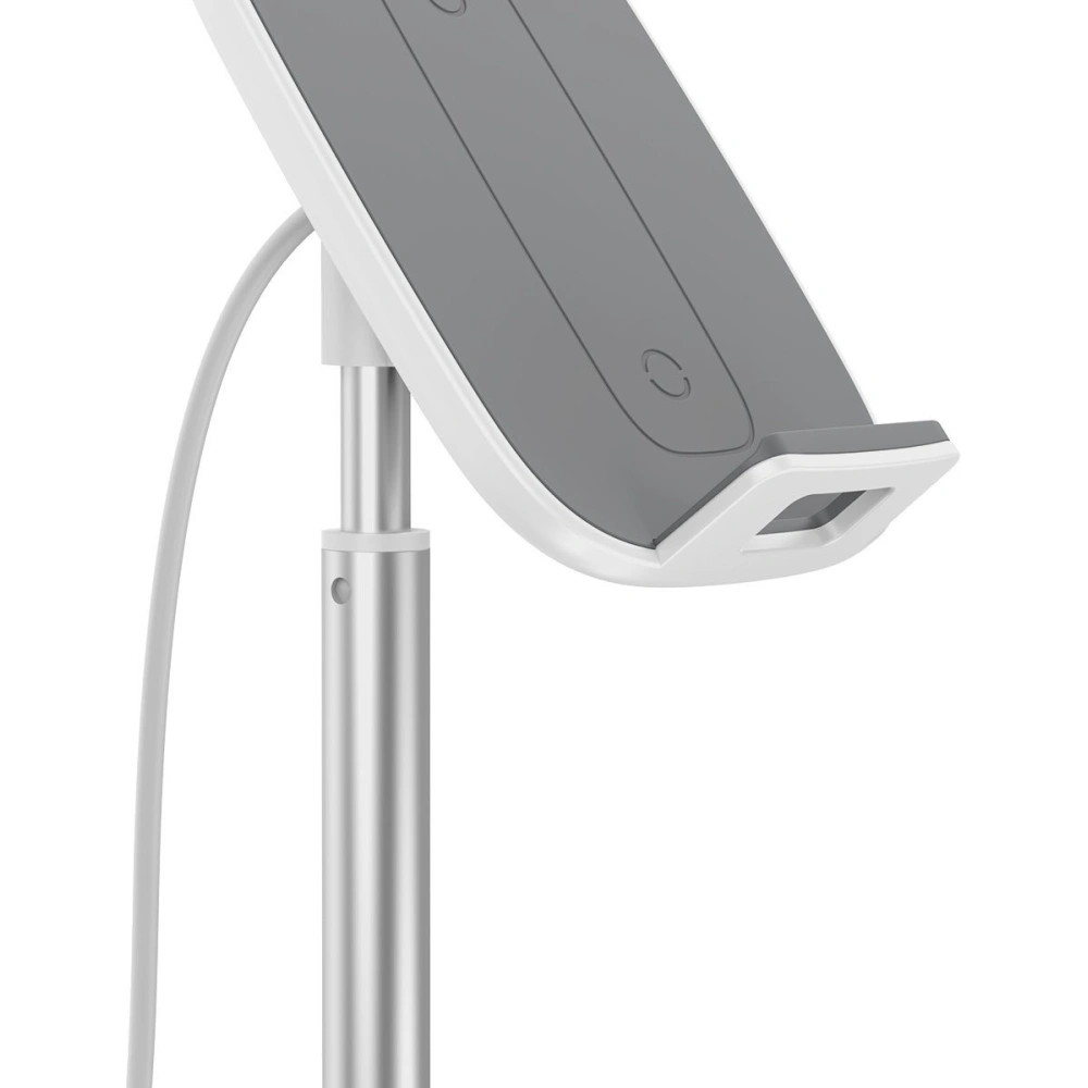 Wholesale Baseus Literary Youth Desktop Bracket (Telescopic with Wireless Charging) Silver - BSU1829SLV - {ean13} - Hurt