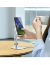 Hurtownia GSM - Stojak teleskopowy Baseus z ładowarką bezprzewodową na telefon/tablet (srebrny) - BSU1829SLV - {ean13} - Hurt