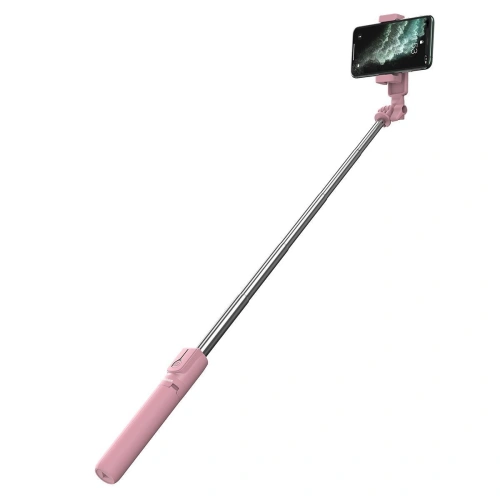 Selfie stick, statyw Bluetooth Baseus Lovely (różowy)