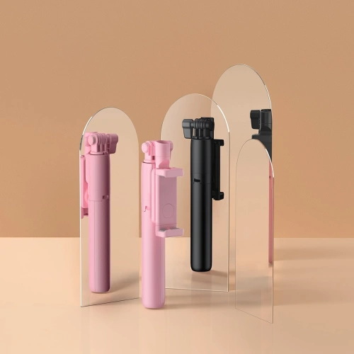 Selfie stick, statyw Bluetooth Baseus Lovely (różowy)