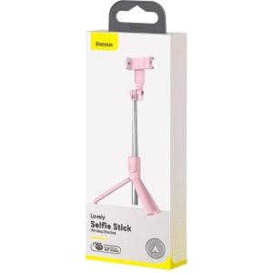 Selfie stick, statyw Bluetooth Baseus Lovely (różowy)
