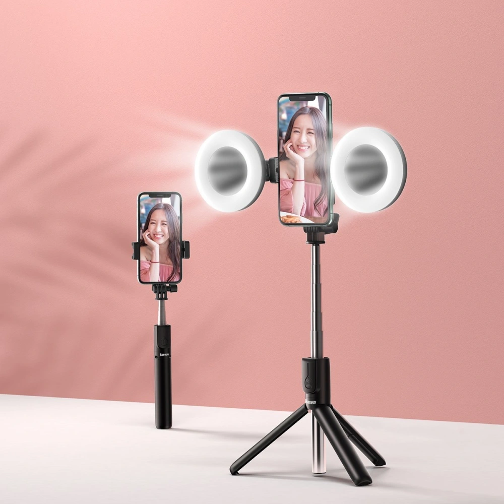 Hurtownia GSM - Selfie stick, statyw Bluetooth Baseus Lovely (czarny) - BSU1833BLK - {ean13} - Hurt