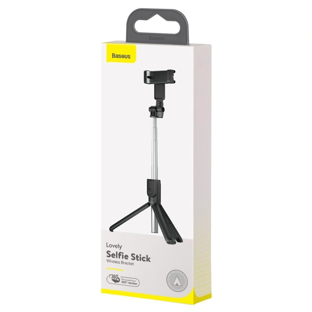 Wholesale Baseus Lovely Bluetooth Folding Bracket Selfie Stick Black - BSU1833BLK - {ean13} - Hurt