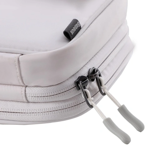 Etui Baseus Track na akcesoria, wstrząsoodporne, wodoodporne 225x140x55mm (białe)