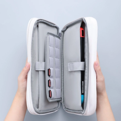 Etui Baseus Track na akcesoria, wstrząsoodporne, wodoodporne 225x140x55mm (białe)