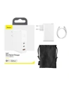 Hurtownia GSM - Ładowarka sieciowa Baseus GaN C+C+U, 120W, EU (biała) - BSU1837WHT - {ean13} - Hurt