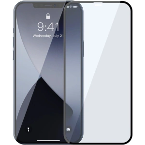 Szkło hartowane z filtrem światła niebieskiego 0.3mm Baseus Apple iPhone 12 mini (2szt.) czarne