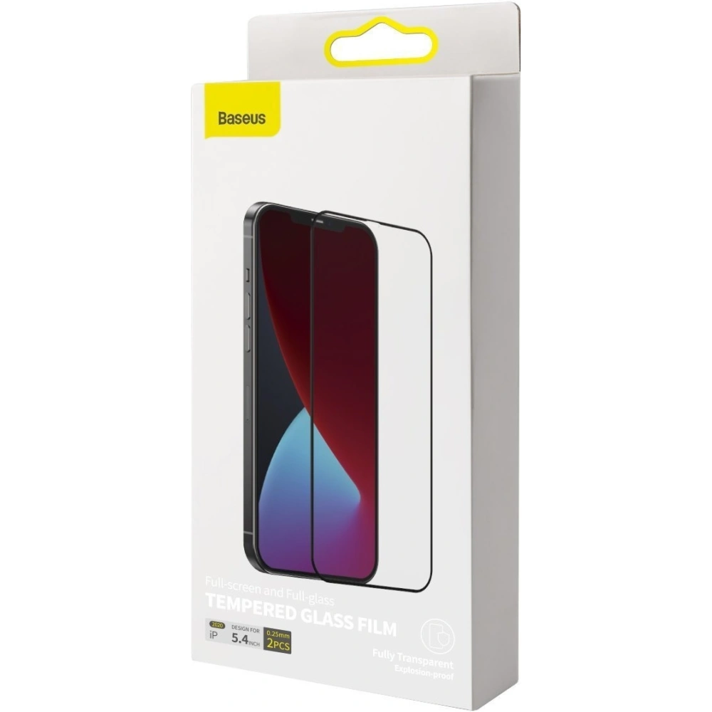 Hurtownia GSM - Szkło hartowane 0.3mm KC01 Baseus Apple iPhone 12 mini (2szt.) czarne - BSU1843 - {ean13} - Hurt