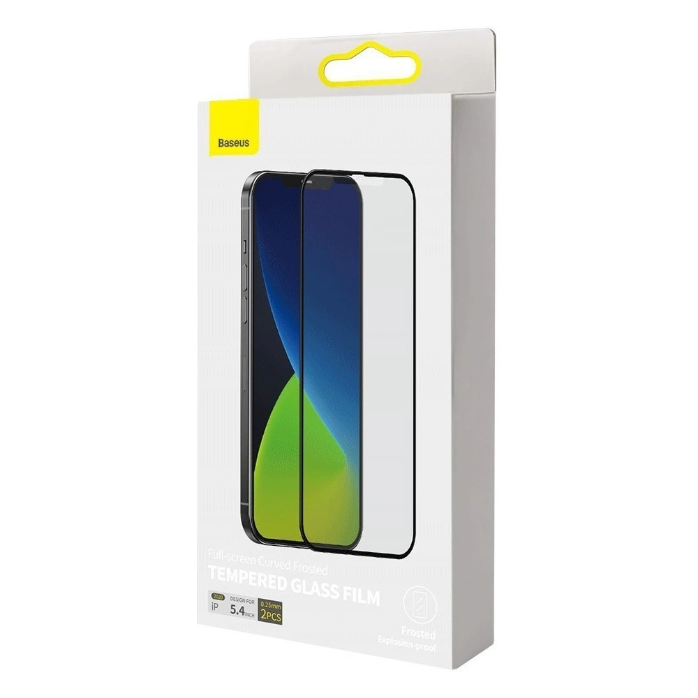 Hurtownia GSM - Szkło hartowane 0.25mm Baseus Apple iPhone 12 mini (2szt.) czarne - BSU1844 - {ean13} - Hurt