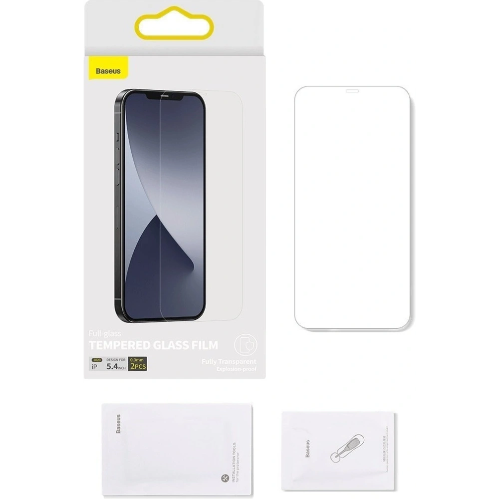 Hurtownia GSM - Szkło hartowane 0.3mm Baseus Apple iPhone 12 mini (2szt.) - BSU1845 - {ean13} - Hurt
